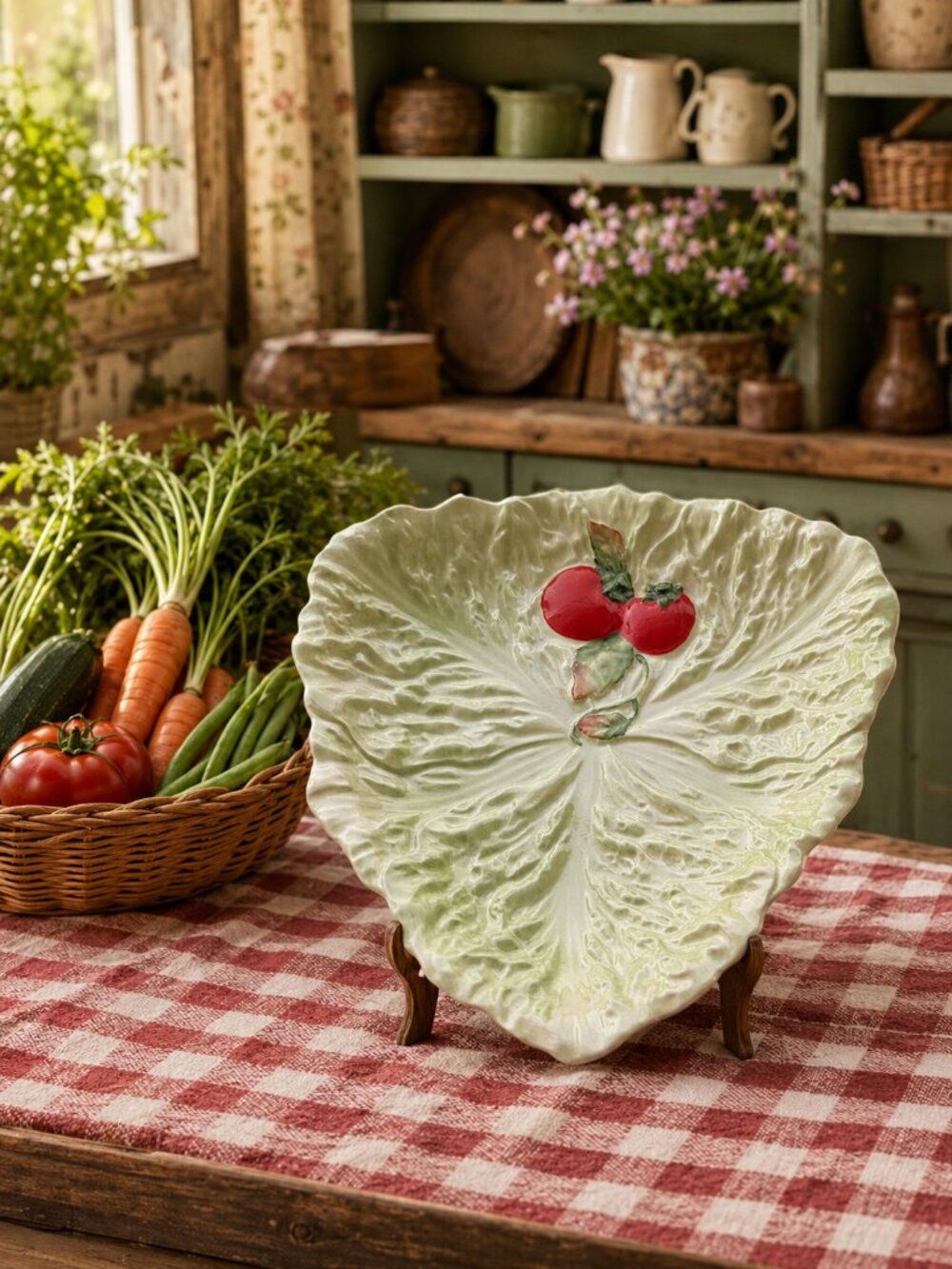 Vintage Carlton Ware Cabbage Plate